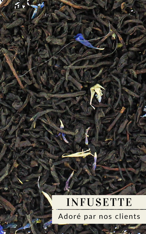 N°28 - Thé noir – Earl Grey – Saveur bergamote, fleurs de bleuet - Infusettes